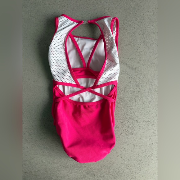 Sylvia P Pink Athletic Leotard - Picture 2 of 9